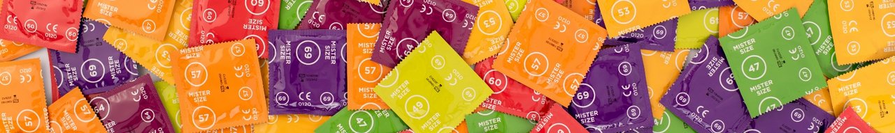 Preservativi Mister Size mix colorati