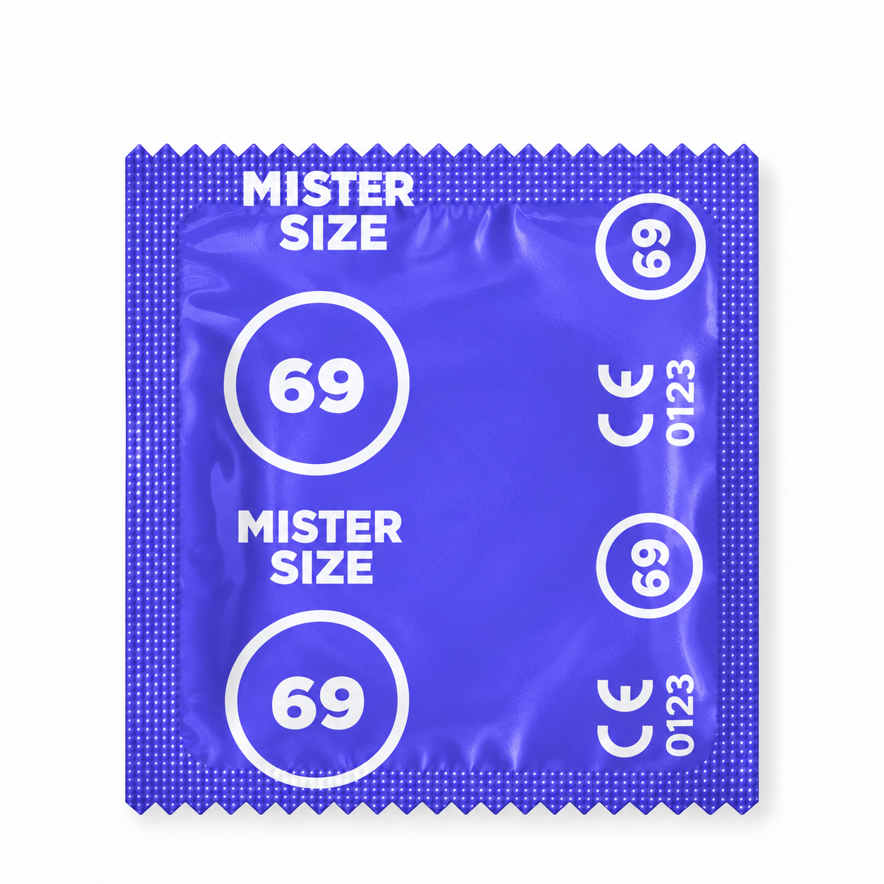 Siegelfolie Mister Size 69 XXXL — neues Design, blau-violett