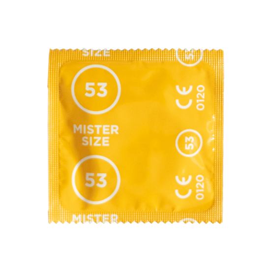 Siegelfolie Mister Size 53 M — klassisches Design, gelb-orange