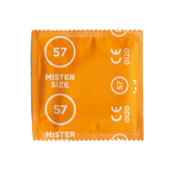 Siegelfolie Mister Size 57 L — klassisches Design, orange