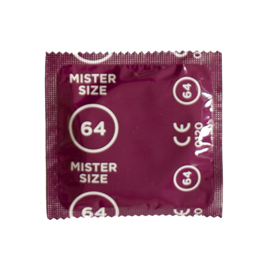 Siegelfolie Mister Size 64 XXL — klassisches Design, beere