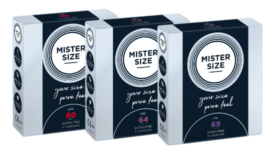 MISTER SIZE Probierset 60-64-69 (3x3 Kondome)