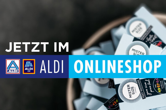 Mister Size Kondome im ALDI ONLINESHOP Banner