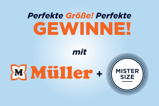 Mister Size und Müller Drogerie Gewinnspiel